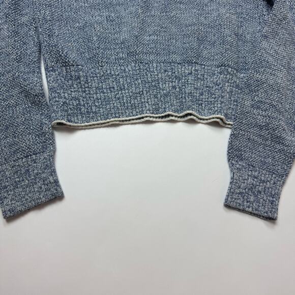 THEORY Scoop Neck Prosecco Pullover Sweater Blue Marble Size Small - Picture 5 of 7